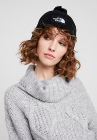 The North Face LOGO BOX POM BEANIE UNISEX - Huer - black