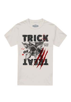 STRANGER THINGS DEMOGORGON TRICK OR TREAT SKETCH - Print T-shirt - off white