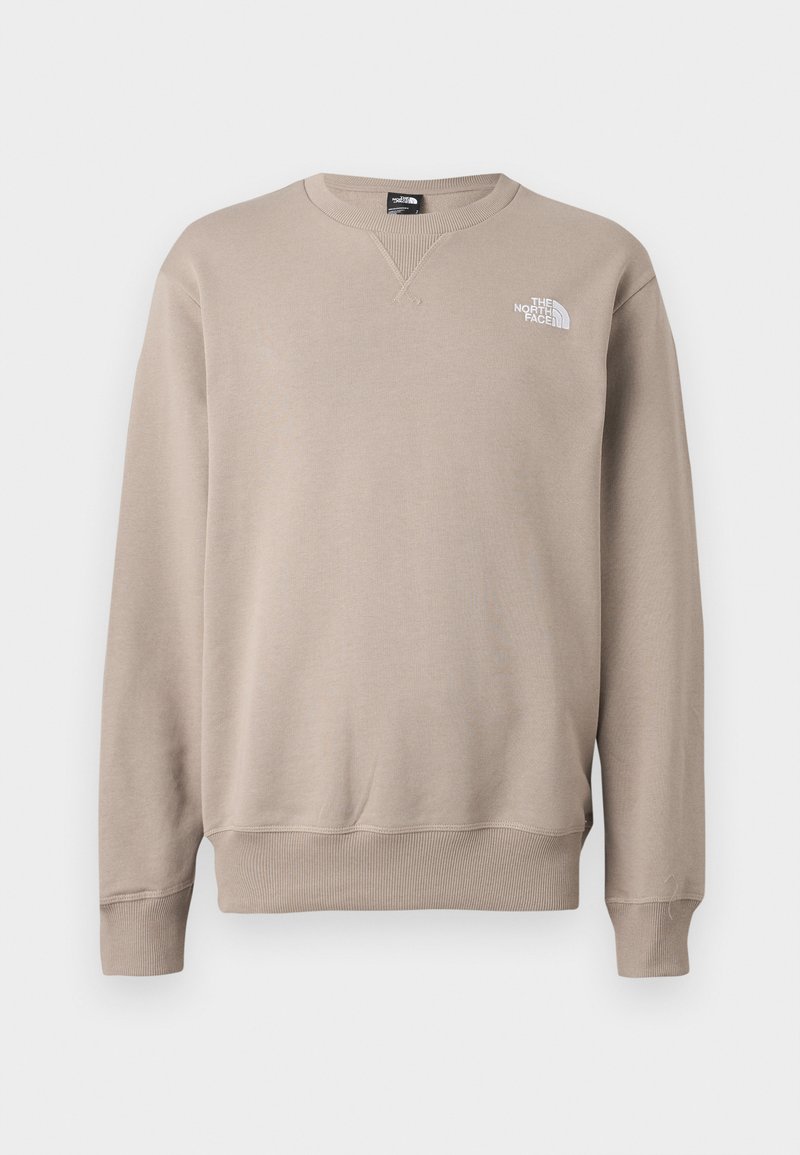 Beige Sweatshirt aus Baumwollmischung. Mit einem gerippten Halsausschnitt, Bündchen und Saum; vorne links ein Logo in Weiß. Klassischer, lockerer Schnitt.