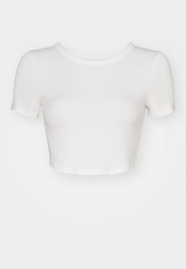 FITTED CROPPED - Basic T-shirt - ivory4
