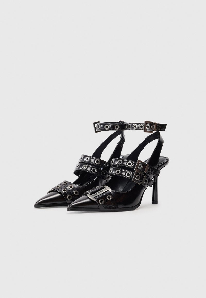 Escarpins à Lacets Steve Madden Luxe Noir - Taille 6 US - Cuir - Occasion