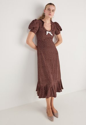 KNICK KNACK MIDI DRESS - Nappali ruha - brown