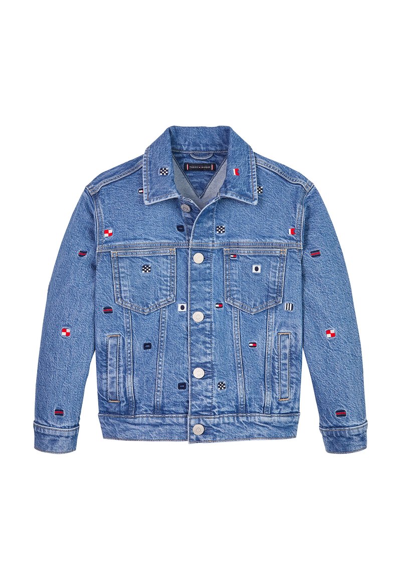 Tommy Hilfiger FLAGS TRUCKER Giacca di jeans critter/celeste