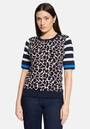 T-shirts print - brown/cream