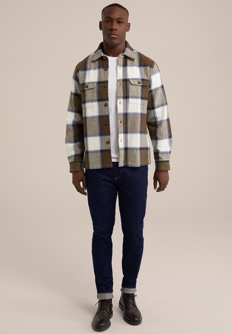 WE Fashion Lichte jas donkergroen