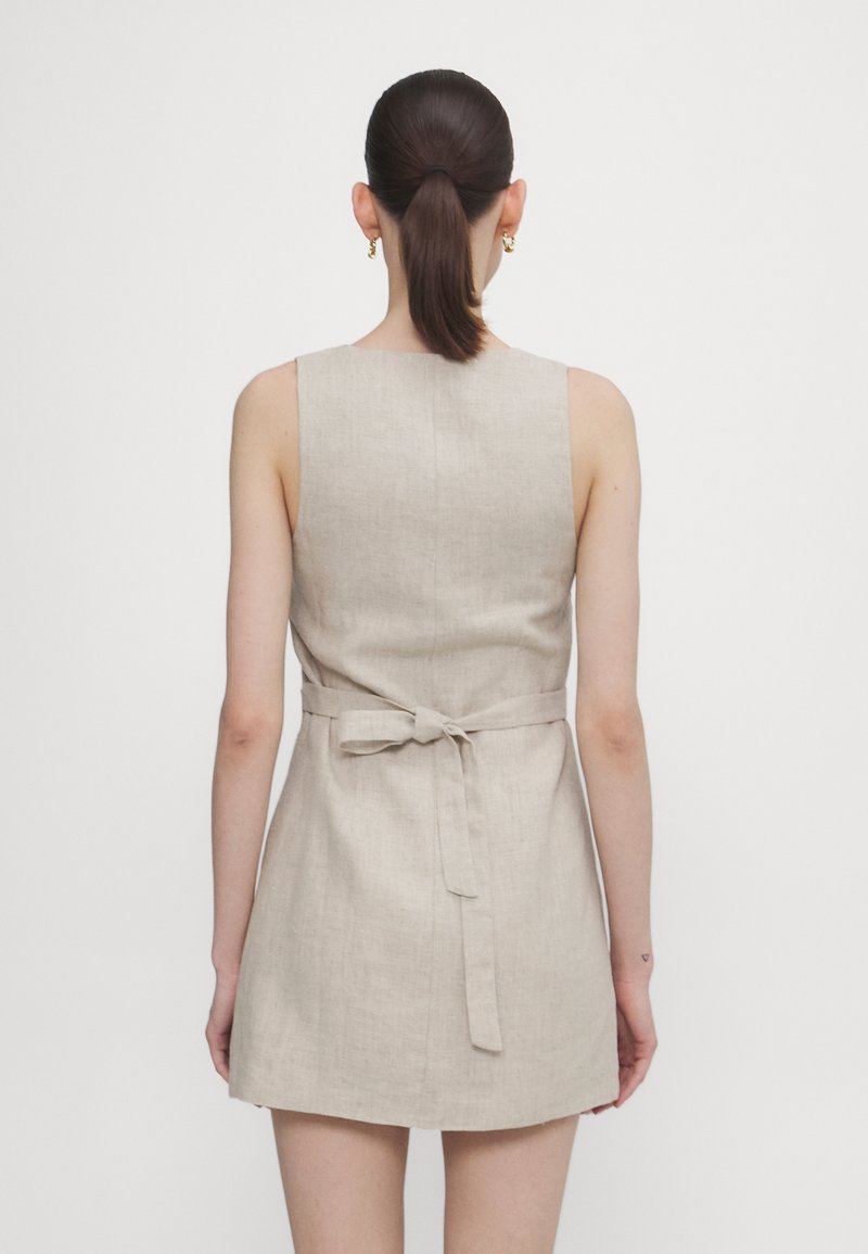 white linen midi dresses Sofie the Label Harper White Linen Strapless Midi Dress – Momni Boutique