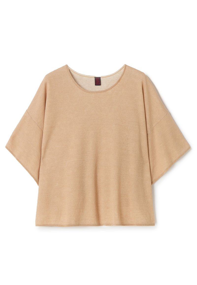 Stefanel T-shirt basic beige Stefanel T-shirt basic beige