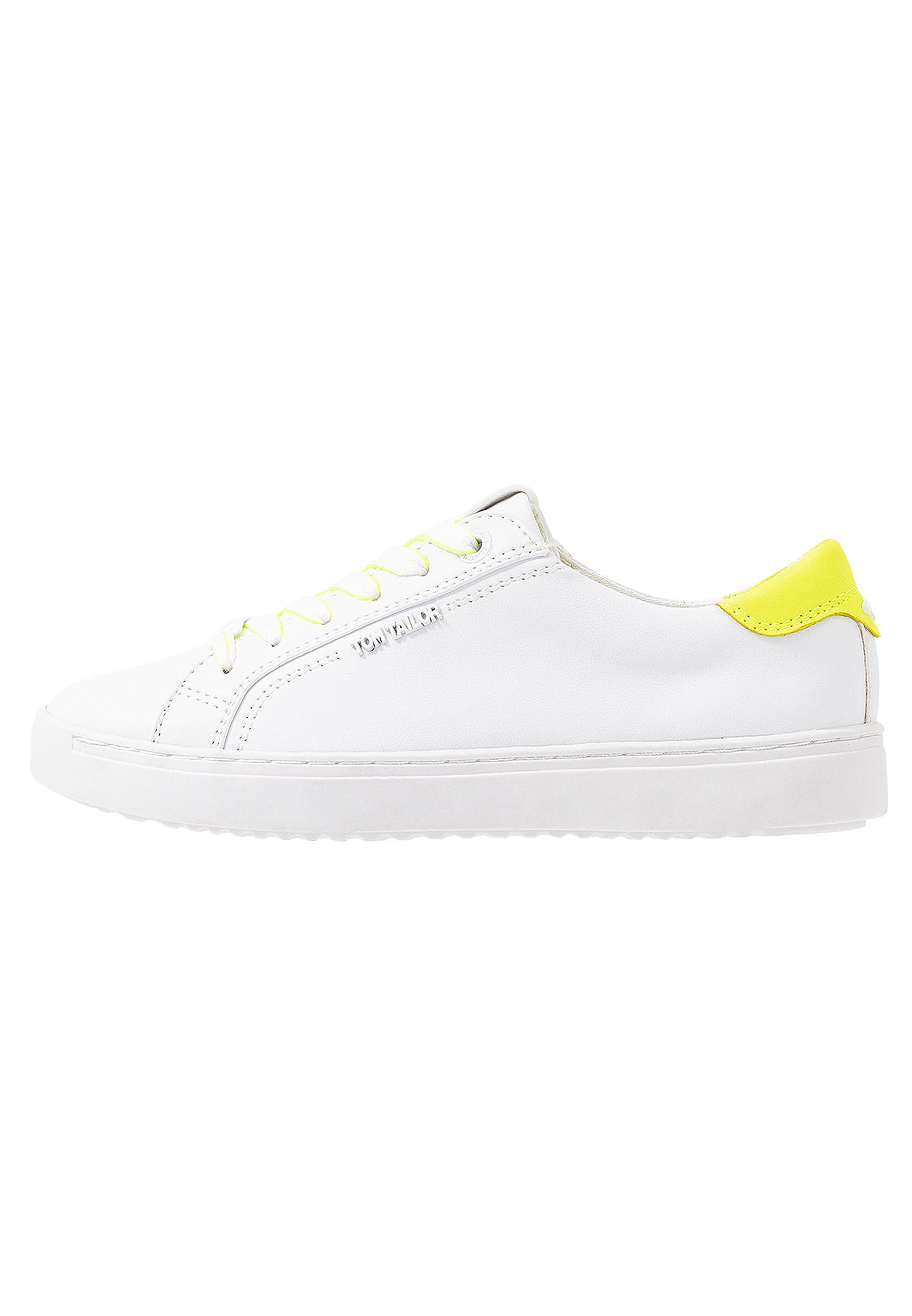 TOM TAILOR Joggesko whiteneon yellowhvit Zalando.no TOM TAILOR Joggesko whiteneon yellowhvit Zalando.no