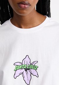 Santa Cruz WOOTEN BIONIC OVERSIZED - T-shirt imprimé - white