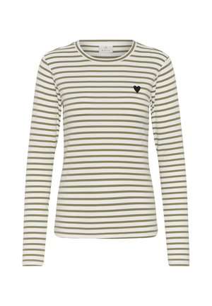 Kaffe, LIDDY - Langarmshirt - chalk aloe - black heart