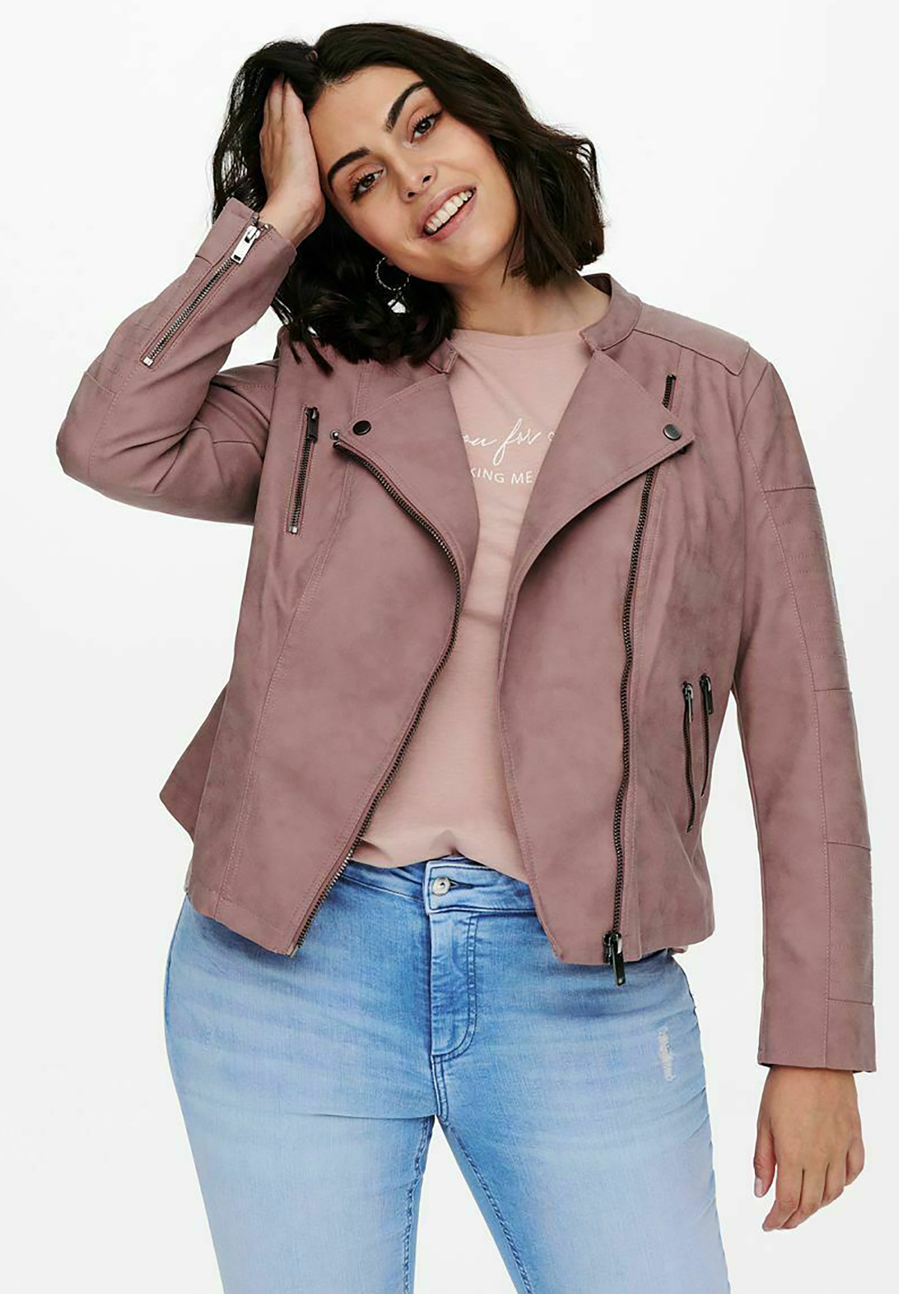 torrid leather jacket with roses