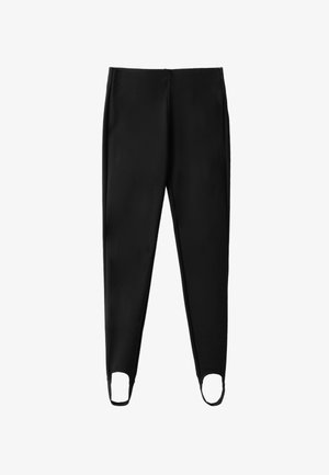 Stradivarius, CROPPED LEGGINGS - Leggings - black