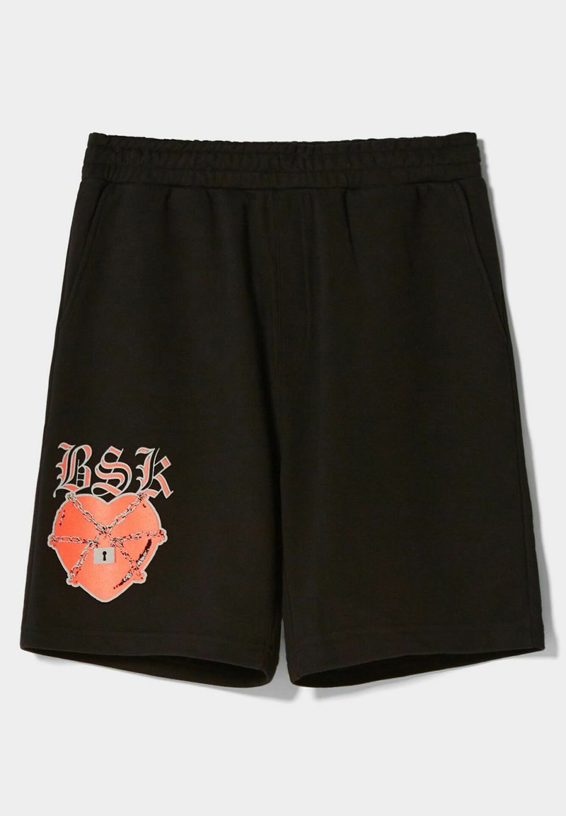 Herren Chino Shorts | Bershka BERMUDA Shorts black/schwarz - QP00099 Herren Chino Shorts | Bershka BERMUDA Shorts black/schwarz - QP00099