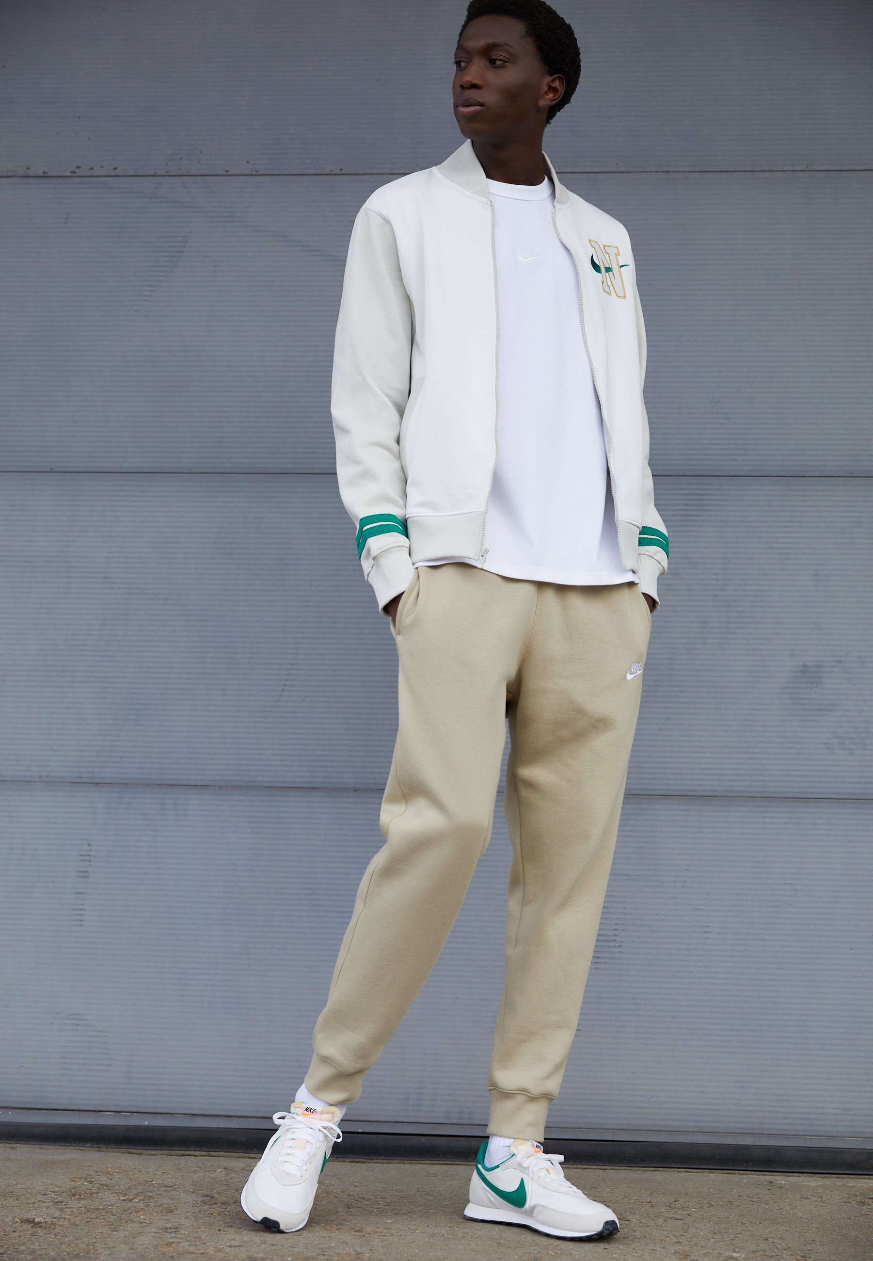 Nike Sportswear RETRO VARSITY - Felpa con zip - summit white/avorio -  Zalando.it