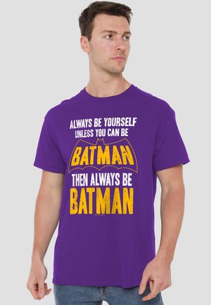 Cotton Soul, BATMAN BE BATMAN - Print T-shirt - purple