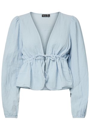 Pieces, PCSASTINA VNECK TIE - Camicetta - blue