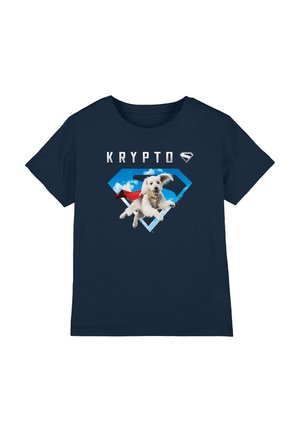 Cotton Soul, SUPERMAN 2025 KRYPTO SKY SHIELD UNISEX - Print T-shirt - dark blue