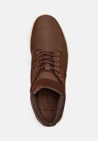 Polo Ralph Lauren WATERPROOF LEATHER SUEDE TRAINER BOOT - Kõrge servaga tossud - brown