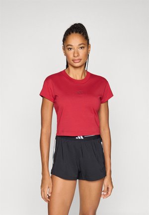 TEE - Basic T-shirt - active maroon