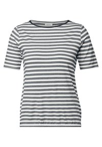 STREIFEN MIT GLITZER - T-shirt print - blau