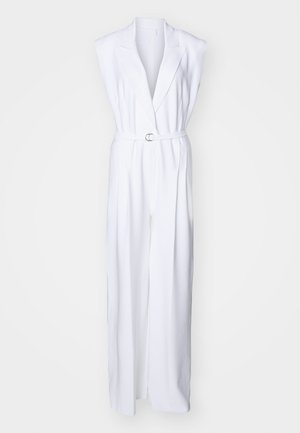 Norma Kamali SINGLE BREASTED STRAIGHT LEG - Jumpsuit - snow white