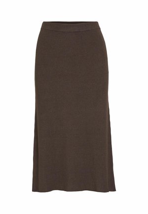 VILA VICOMFY NOOS - Trapecinis sijonas - coffee bean