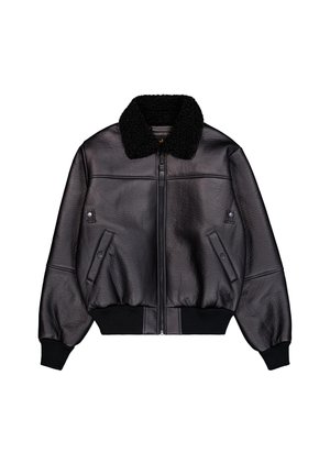 Alpha Industries, B-15 MODIFIED - Яке от изкуствена кожа - black black