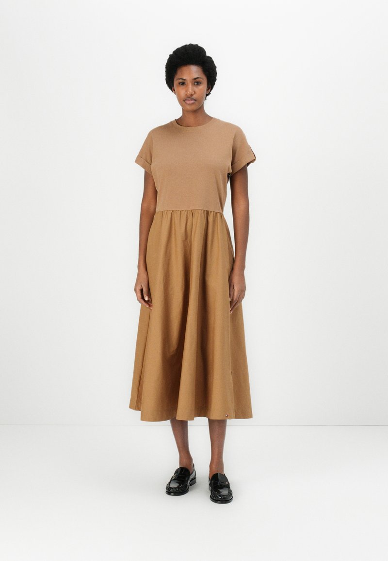 Tommy Hilfiger - MODERN CODY MIDI MIX  - Day dress - hickory, Enlarge