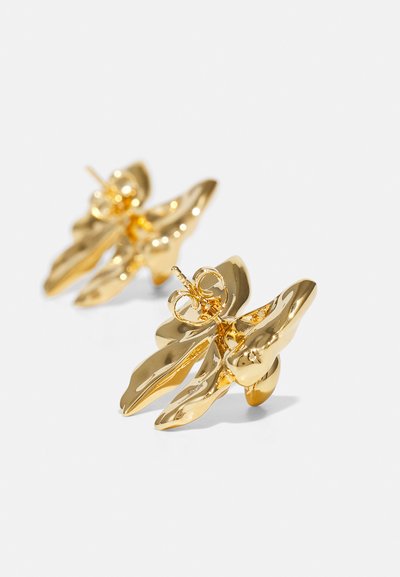 HUGO KREIT BOW EARRINGS - Fülbevalók - gold-coloured