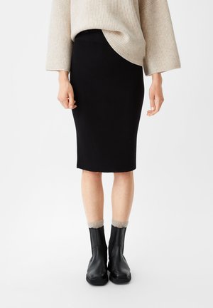 comma Pencil skirt - schwarz