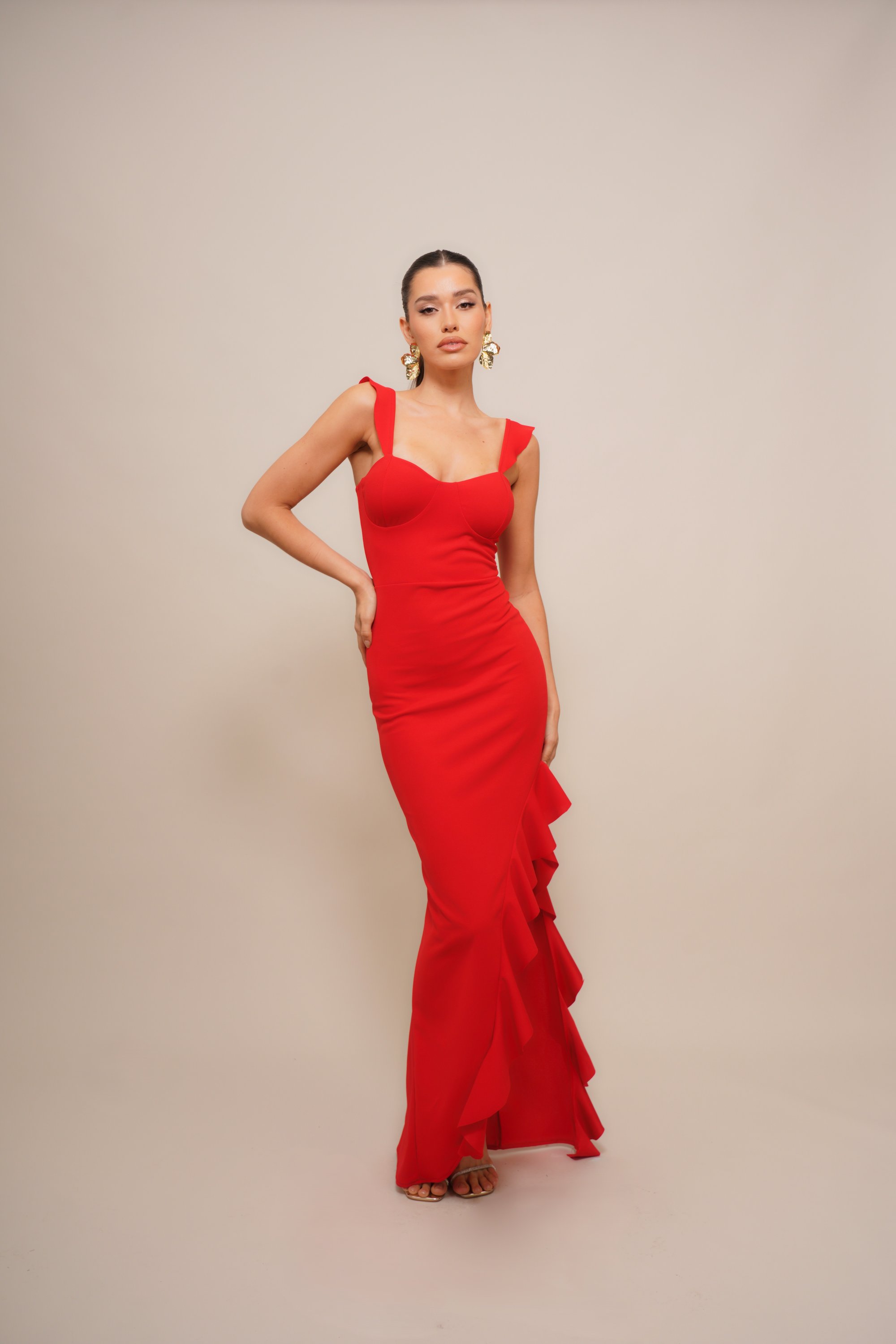 WAL G TALL JULIETTE RUFFLE MAXI Cocktail dress Party dress - Main Image