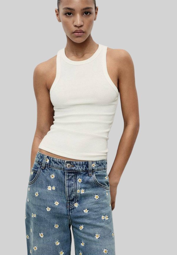 FLOWER-EMBROIDERED WIDE - Wide Leg4