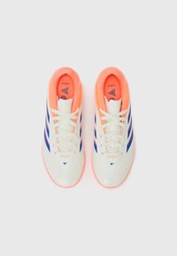 adidas Performance COPA PURE UNISEX - Fotballsko for gress - off white/lucid blue/signal coral