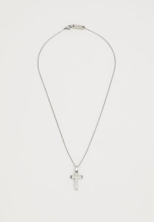 GUARDIAN CROSS PENDANT NECKLACE UNISEX - Halskette - silver-coloured