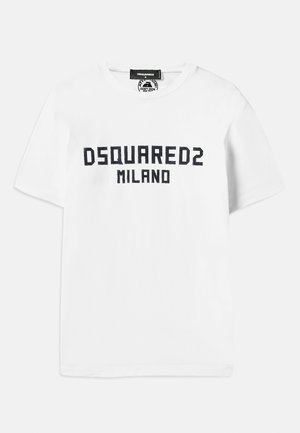 Dsquared2 COOL FIT TEE - T-shirt imprimé - white/dark navy