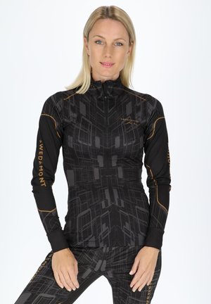 RACE HALF ZIP - Langarmshirt - black charcoal