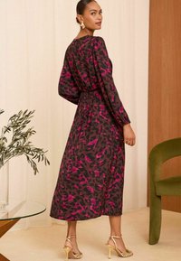 Love & Roses TWIST LONG SLEEVE REGULAR FIT - Dnevna haljina - brown animal