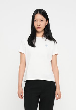 SCRIPT TEE - Jednoduché tričko - ecru