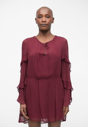 IOLA SLEEVE DRESS - Päevakleit - bordeaux