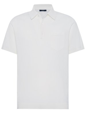 Boggi Milano, BOGGI MILANO COTTON CRÊPE KNIT POLO SHIRT COTTON CRÊPE KNIT POLO SHIRT - Polo - white