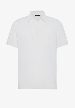 Boggi Milano, BOGGI MILANO COTTON CRÊPE KNIT POLO SHIRT COTTON CRÊPE KNIT POLO SHIRT - Polo - white