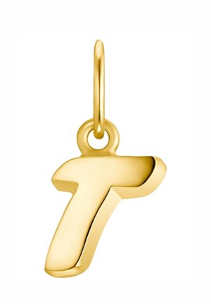 LETTER T - Berlocker - gold coloured