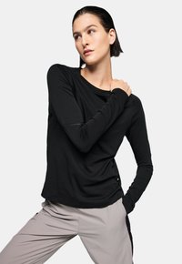FOCUS - Top dugih rukava - black