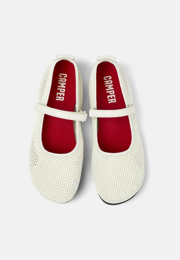 RIGHT NINA - Ankle strap ballet pumps - weiß natural3