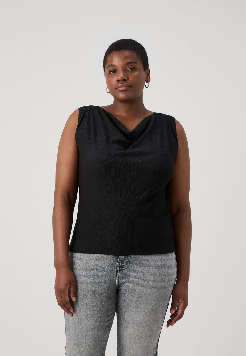 ONLY Carmakoma CARSELVI WATERFALL  - Top - black