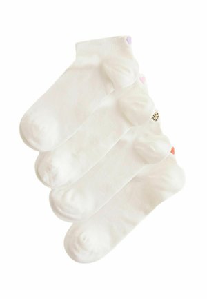 EMBROIDERED MOTIF 4 PACK - Ponožky - ecru hearts