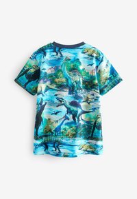 Next ALL OVER SHORT SLEEVE STANDARD - T-Shirt print - blue dino