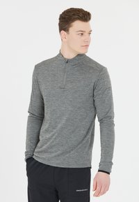 Endurance Langærmet T-shirt - mid grey melange