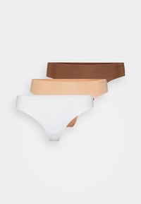 INVISIBLE THONG 3 PACK - String - white/beige/brown