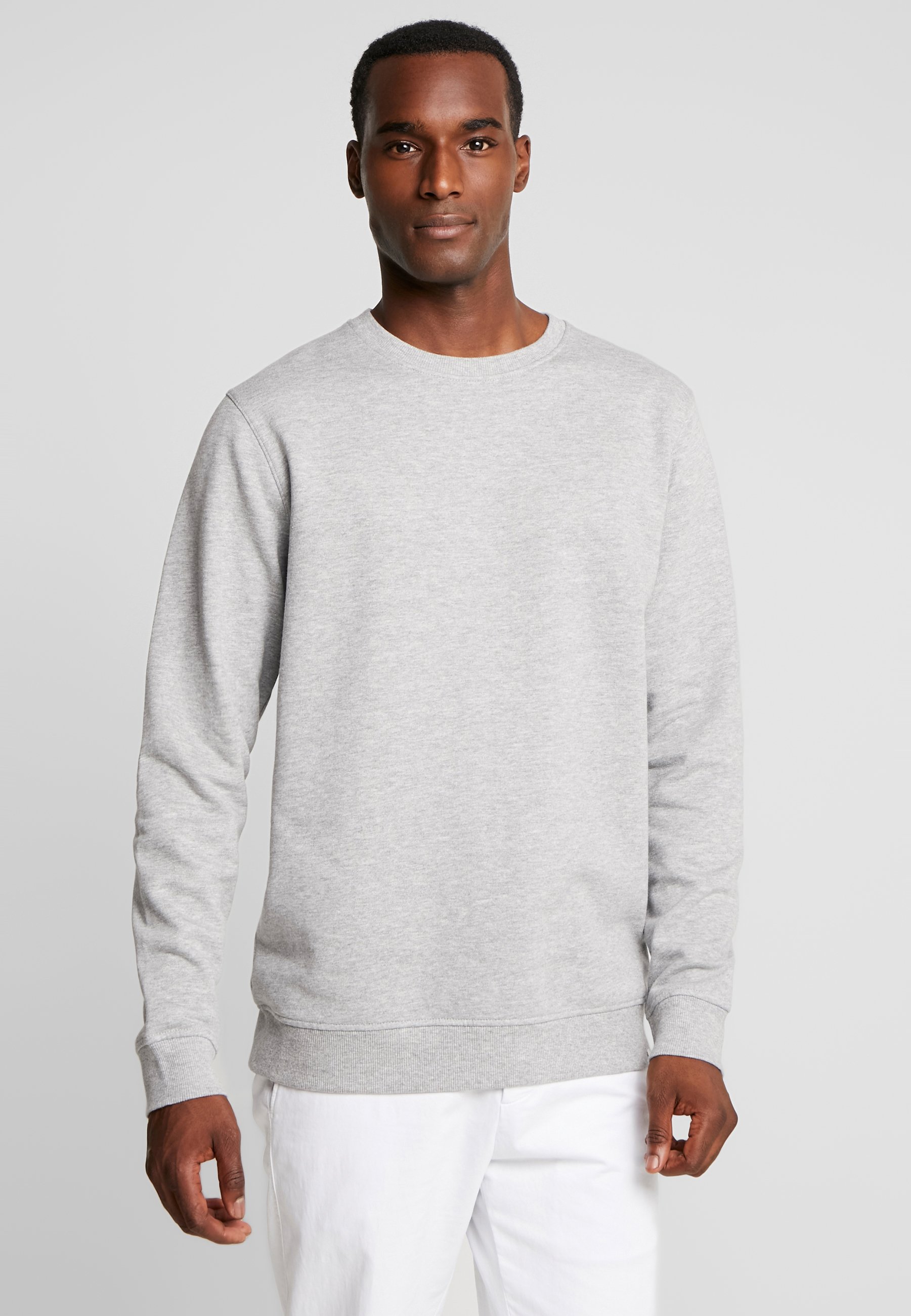 solid grey sweatshirt